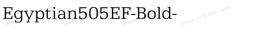 Egyptian505EF-Bold字体转换