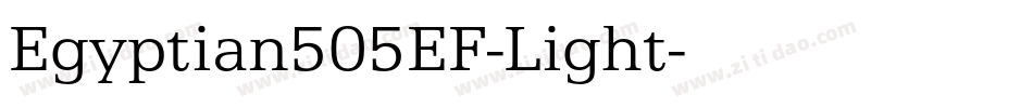 Egyptian505EF-Light字体转换