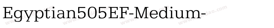 Egyptian505EF-Medium字体转换