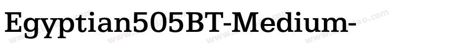 Egyptian505BT-Medium字体转换