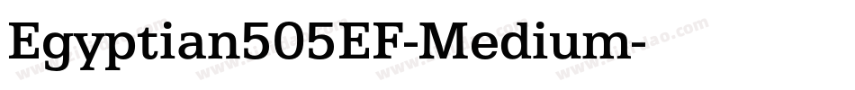 Egyptian505EF-Medium字体转换