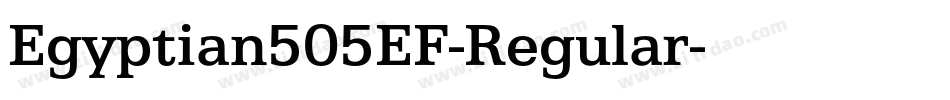 Egyptian505EF-Regular字体转换
