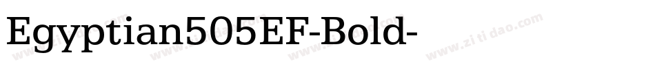 Egyptian505EF-Bold字体转换