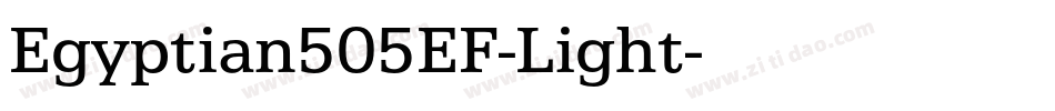 Egyptian505EF-Light字体转换