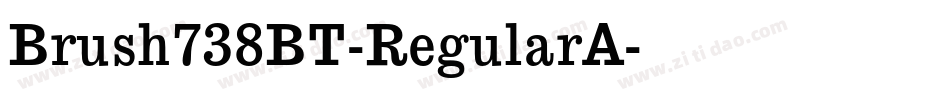 Brush738BT-RegularA字体转换