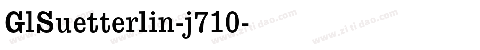 GlSuetterlin-j710字体转换