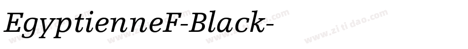 EgyptienneF-Black字体转换