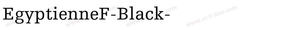 EgyptienneF-Black字体转换