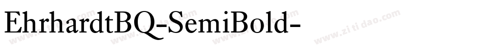 EhrhardtBQ-SemiBold字体转换