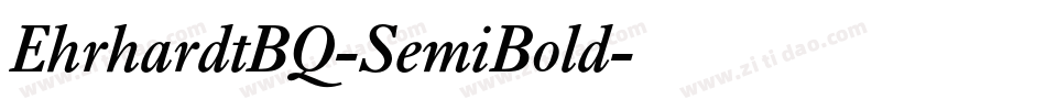 EhrhardtBQ-SemiBold字体转换