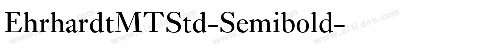 EhrhardtMTStd-Semibold字体转换