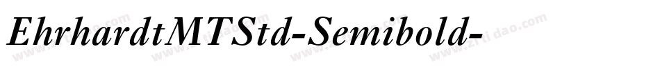 EhrhardtMTStd-Semibold字体转换