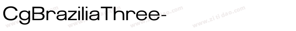 CgBraziliaThree字体转换