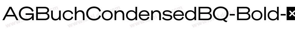 AGBuchCondensedBQ-Bold字体转换