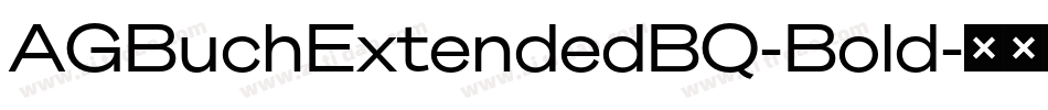 AGBuchExtendedBQ-Bold字体转换