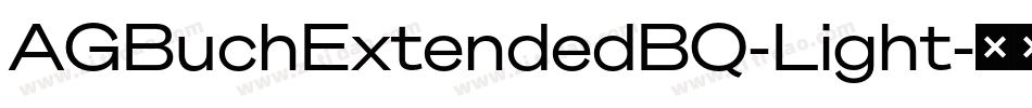 AGBuchExtendedBQ-Light字体转换
