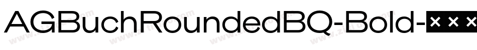 AGBuchRoundedBQ-Bold字体转换