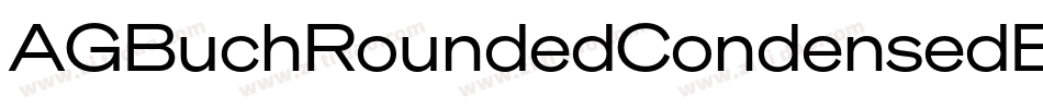 AGBuchRoundedCondensedBQ-Bold字体转换