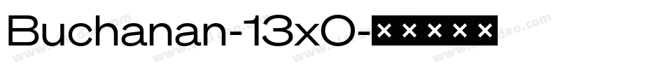 Buchanan-13x0字体转换