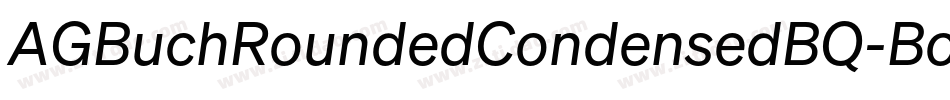 AGBuchRoundedCondensedBQ-Bold字体转换