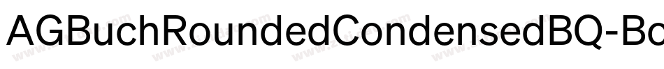 AGBuchRoundedCondensedBQ-Bold字体转换