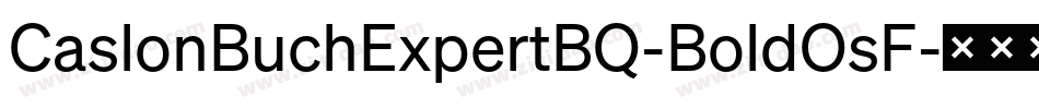 CaslonBuchExpertBQ-BoldOsF字体转换
