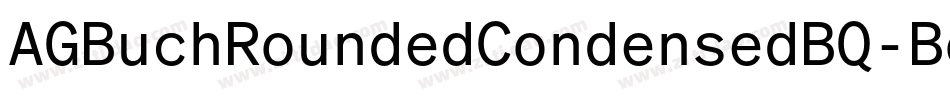 AGBuchRoundedCondensedBQ-Bold字体转换
