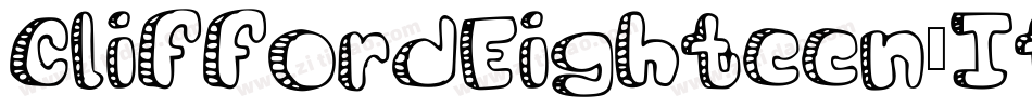 CliffordEighteen-ItalicAltLF字体转换