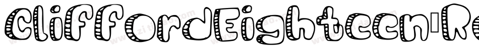 CliffordEighteen-Roman字体转换