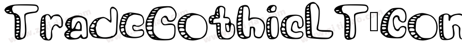 TradeGothicLT-CondEighteenObl字体转换