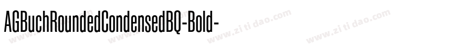 AGBuchRoundedCondensedBQ-Bold字体转换