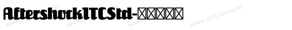 AftershockITCStd字体转换