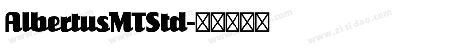 AlbertusMTStd字体转换