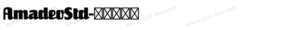 AmadeoStd字体转换
