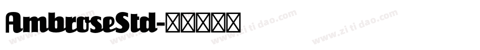 AmbroseStd字体转换