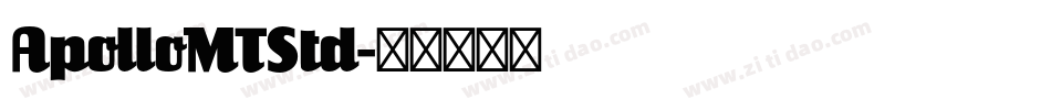 ApolloMTStd字体转换