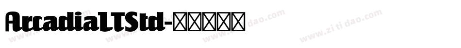 ArcadiaLTStd字体转换