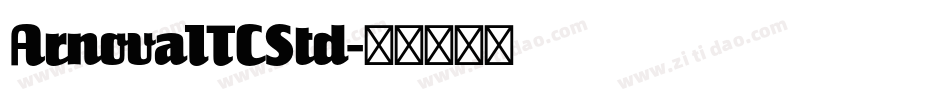 ArnovaITCStd字体转换