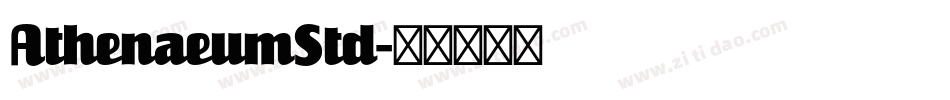 AthenaeumStd字体转换