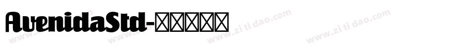 AvenidaStd字体转换