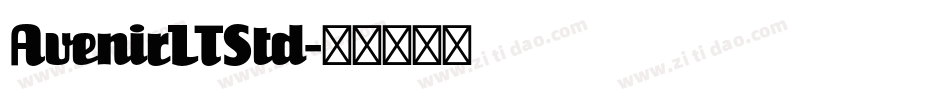 AvenirLTStd字体转换