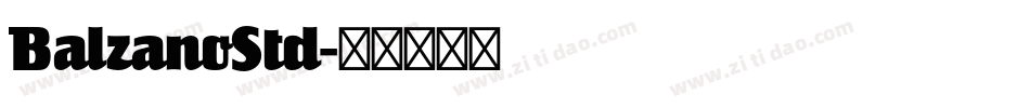 BalzanoStd字体转换