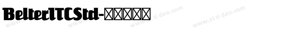 BelterITCStd字体转换