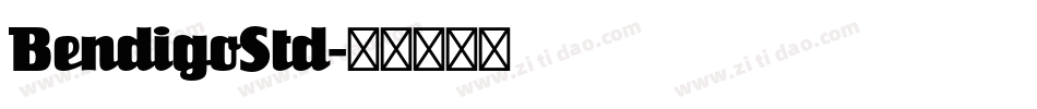 BendigoStd字体转换