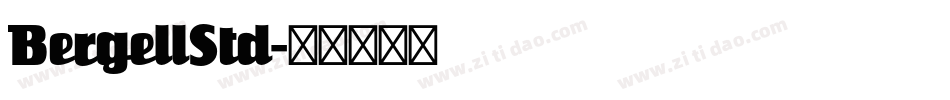 BergellStd字体转换