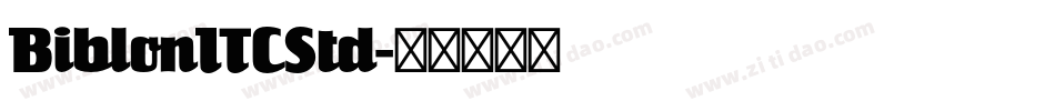 BiblonITCStd字体转换