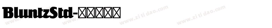 BluntzStd字体转换