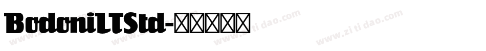 BodoniLTStd字体转换