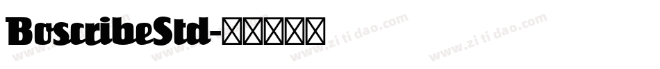 BoscribeStd字体转换