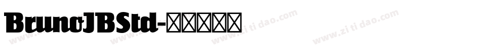 BrunoJBStd字体转换